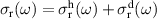 $\sigma_{\mathrm{r}}(\omega) = \sigma_{\mathrm{r}}^{\mathrm{h}}(\omega)+\sigma_{\mathrm{r}}^{\mathrm{d}}(\omega) $