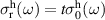 $\sigma_{\mathrm{r}}^{\mathrm{h}}(\omega) = t\sigma_{0}^{\mathrm{h}}(\omega) $