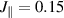 $J_\parallel = 0.15 $