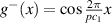 $g^-(x) = \cos \frac{2\pi}{pc_1}x $