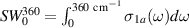 $SW_0^{360} = \int_0^{360~\textrm{cm}^{-1}}\sigma_{1a}(\omega)d\omega $