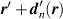 $\boldsymbol{r}^{^{\prime}}+\boldsymbol{d}_{n}^{^{\prime}}(\boldsymbol{r})$