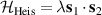 $\mathcal{H}_\mathrm{Heis} = \lambda {\textbf{s}}_1 \cdot {\textbf{s}}_2$