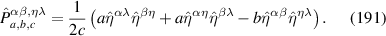 Equation (191)