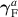 $\boldsymbol{\gamma}_\mathrm{F}^a$