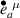 $\overset{\scriptstyle\bullet}{e}_a^{\;\,\mu}$