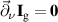 $\vec{\partial}_\nu\mathbf{I}_\mathrm{g} = \mathbf{0}$
