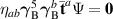 $\eta_{ab}\boldsymbol{\gamma}_\mathrm{B}^5\boldsymbol{\gamma}_\mathrm{B}^b\bar{\mathbf{t}}^a\Psi = \mathbf{0}$