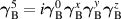 $\boldsymbol{\gamma}_\mathrm{B}^5 = i\boldsymbol{\gamma}_\mathrm{B}^0\boldsymbol{\gamma}_\mathrm{B}^x\boldsymbol{\gamma}_\mathrm{B}^y\boldsymbol{\gamma}_\mathrm{B}^z$