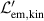 $\mathcal{L}^{^{\prime}}_\mathrm{em,kin}$