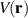 $V(\mathbf{r})$