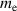 $m_\mathrm{e}$