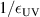 $1/\epsilon_\mathrm{UV}$