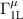 $\Gamma_\mathrm{1L}^{\mu}$