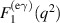 $F_1^\mathrm{(e\gamma)}(q^2)$