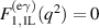 $F_\mathrm{1,1L}^\mathrm{(e\gamma)}(q^2) = 0$