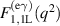 $F_\mathrm{1,1L}^\mathrm{(e\gamma)}(q^2)$