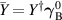$\bar{Y} = Y^\dagger\boldsymbol{\gamma}_\mathrm{B}^0$