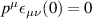 $p^\mu\epsilon_{\mu\nu}(0) = 0$