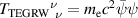 ${T_\mathrm{TEGRW}}_{\;\,\nu}^\nu = m_\mathrm{e}c^2\bar{\psi}\psi$