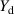 $Y_\mathrm{d}$