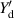 $Y^{^{\prime}}_\mathrm{d}$