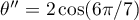 $\theta''=2\cos(6\pi/7)$