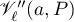 $\mathscr{V}_\ell''(a,P)$