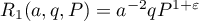 $R_1(a,q,P)=a^{-2}qP^{1+\varepsilon}$