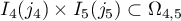 $I_{4}(j_4)\times I_{5}(j_5)\subset \Omega_{4,5}$