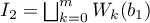 $I_{2}=\bigsqcup_{k=0}^m W_k(b_1)$