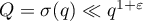 $Q=\sigma(q)\ll q^{1+\varepsilon}$