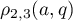 $\rho_{2,3}(a,q)$