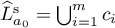 $\widehat{L}^{\mathrm{s}}_{a_0}=\bigcup_{i=1}^{m}{c}_i$