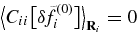 $\big<C_{ii}\big[\delta \!\tilde{f}_i^{(0)}\big]\big>_{{\bf R}_i} = 0$