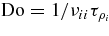 ${\rm Do}=1/\nu _{ii}\tau _{\rho _i}$