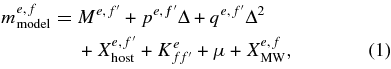 Equation (1)