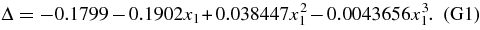 Equation (G1)