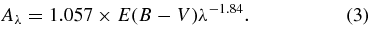 Equation (3)