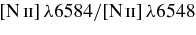 $[\hbox{N}\,\mathsc {ii}]\,\lambda 6584/[\hbox{N}\,\mathsc {ii}]\,\lambda 6548$