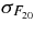 $\sigma _{F_{20}}$
