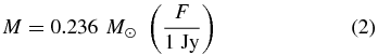 Equation (2)