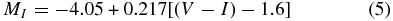 Equation (5)