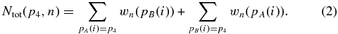 Equation (2)
