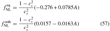 Equation (57)