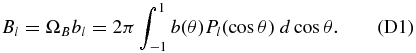 Equation (D1)