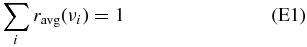 Equation (E1)