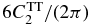 $6 C^{{\rm TT}}_2/(2\pi)$