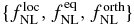 $\lbrace f_{{\rm NL}}^{\rm loc}, f_{{\rm NL}}^{\rm eq}, f_{{\rm NL}}^{\rm orth}\rbrace$
