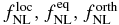 $f_{{\rm NL}}^{\rm loc}, f_{{\rm NL}}^{\rm eq}, f_{{\rm NL}}^{\rm orth}$